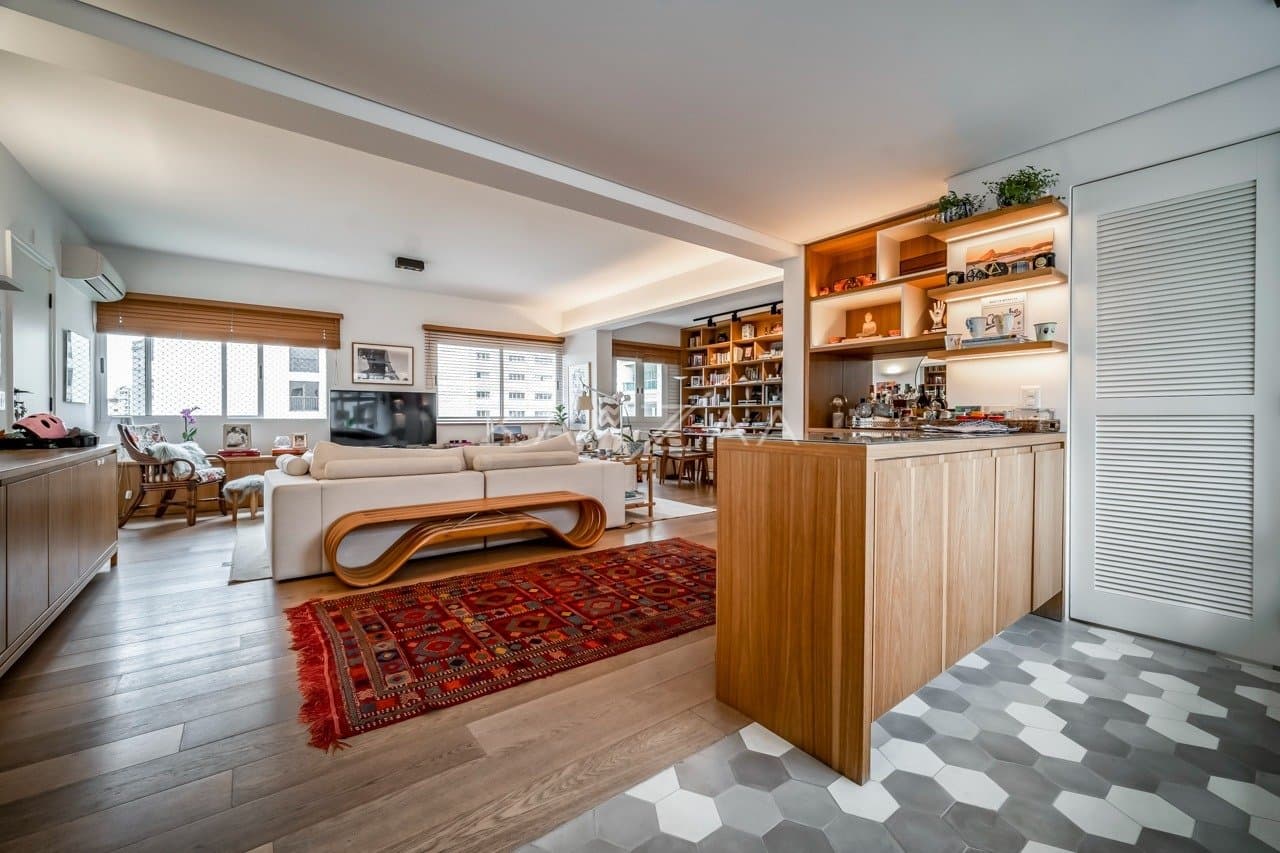 No Itaim Bibi, um apartamento lindíssimo com reforma de Marina Linhares e vista para o Parque do Povo - Foto 13