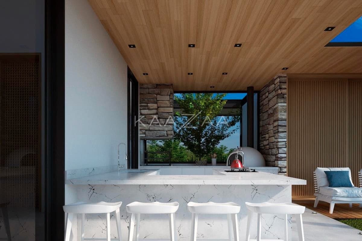 Um projeto de casa de campo feito para limpar a vista e se inspirar. No condomínio Quinta da Baroneza. - Foto 35