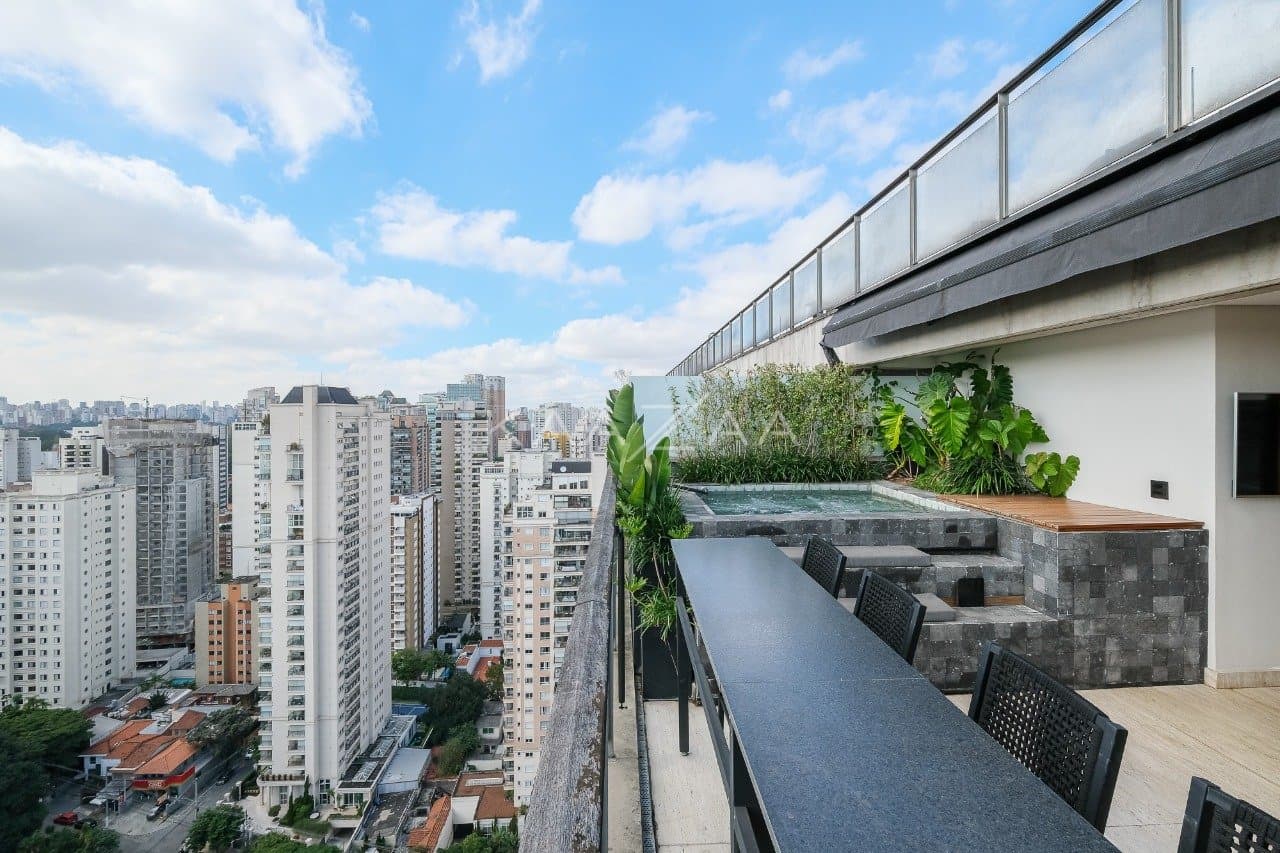 Fantástica cobertura na Vila Nova Conceição, com vista aberta e terraço delicioso. - Foto 6