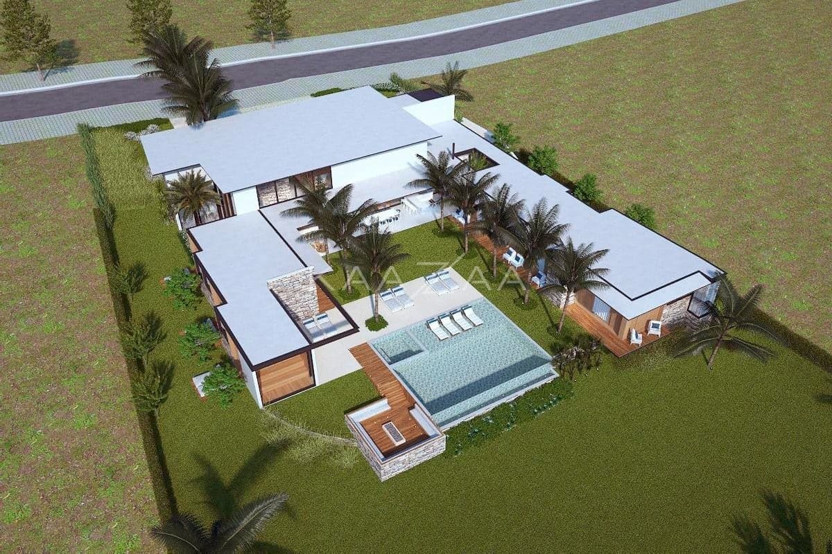 Um projeto de casa de campo feito para limpar a vista e se inspirar. No condomínio Quinta da Baroneza. - Foto 45