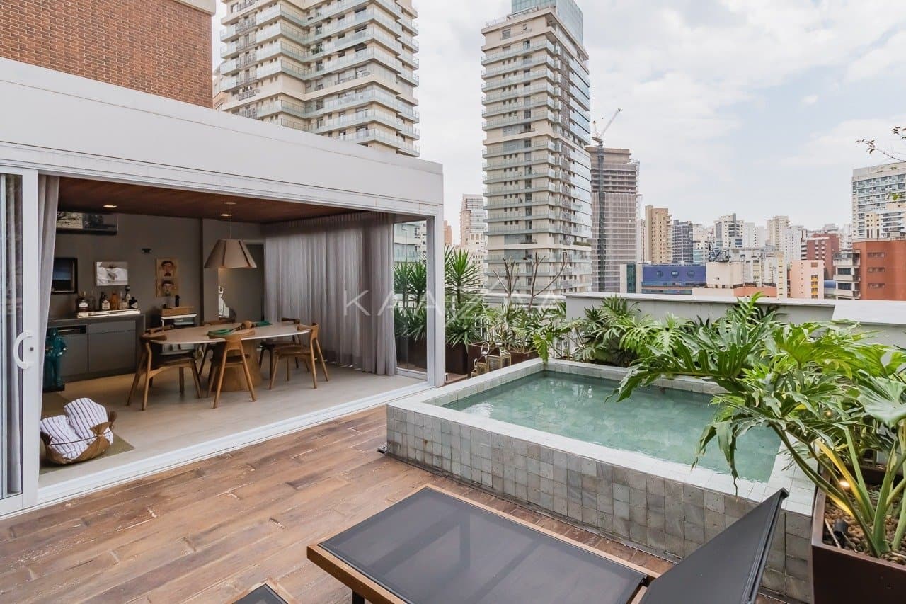 Ares descolados em apartamento duplex contemporâneo na Vila Nova Conceição. - Foto 4