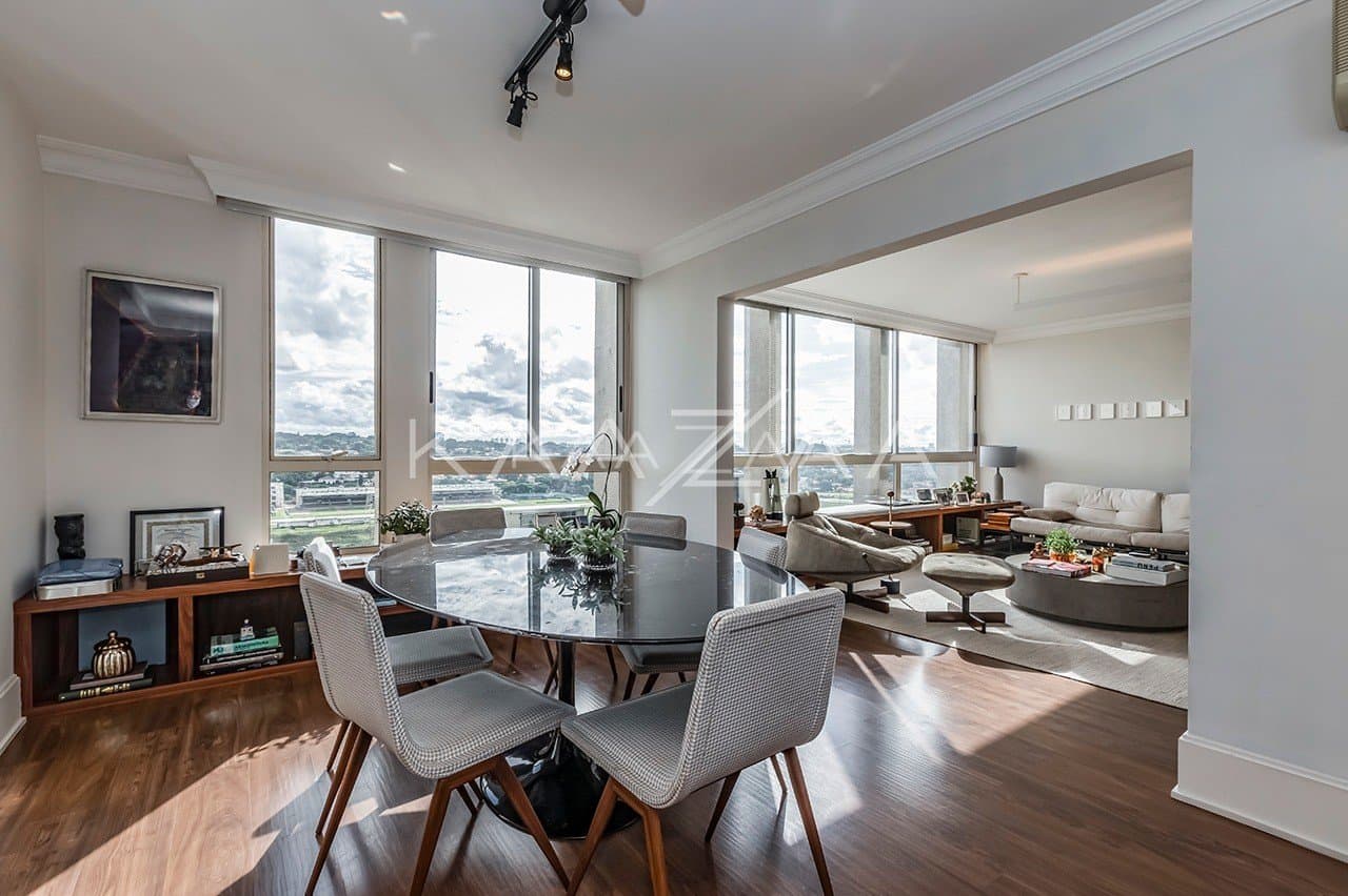 Ambientes amplos e iluminados, com vista panorâmica. Apartamento no Jardim Europa. - Foto 8