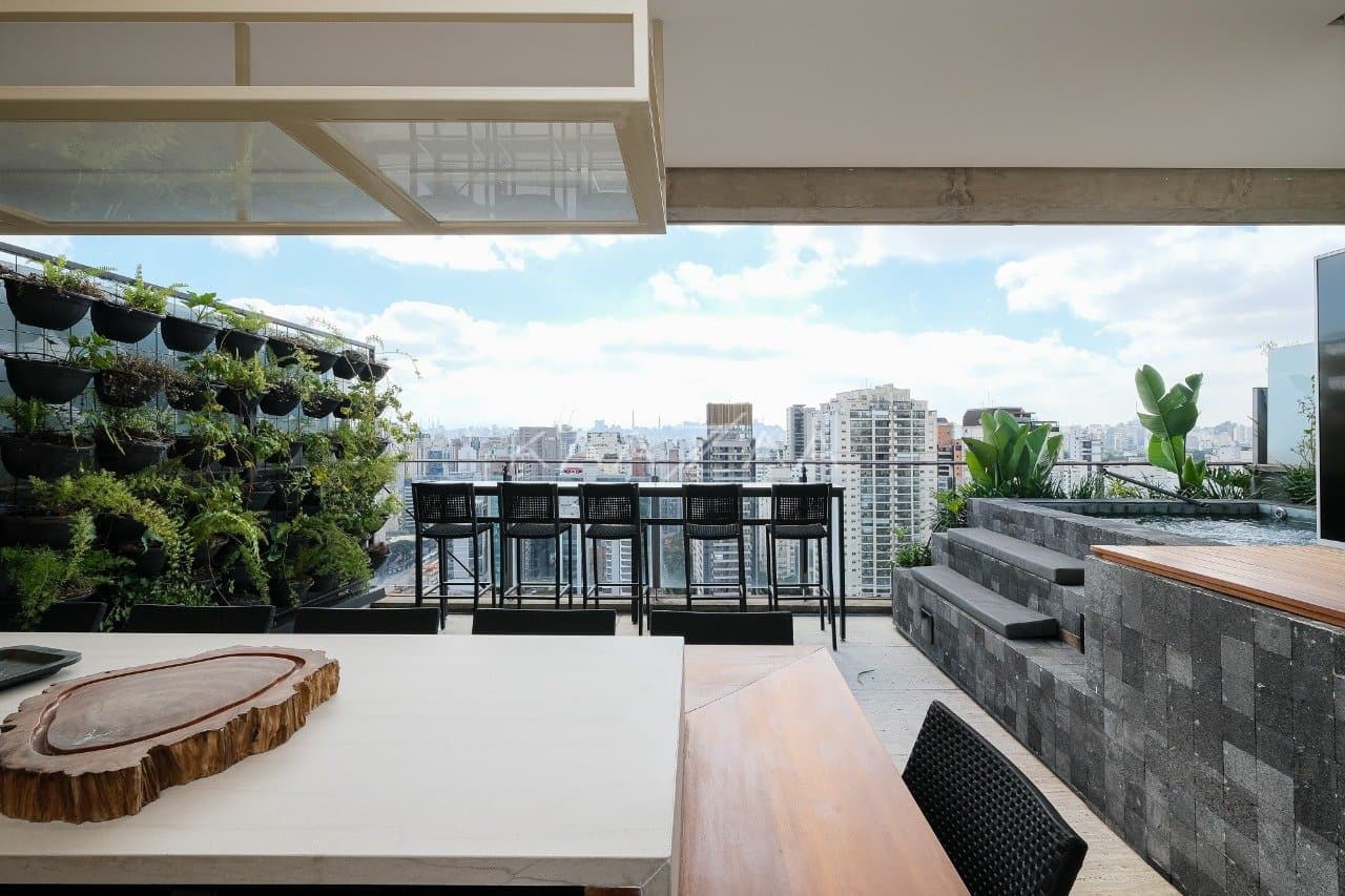 Fantástica cobertura na Vila Nova Conceição, com vista aberta e terraço delicioso. - Foto 9
