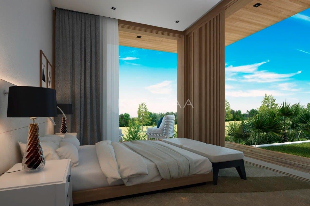 Um projeto de casa de campo feito para limpar a vista e se inspirar. No condomínio Quinta da Baroneza. - Foto 37