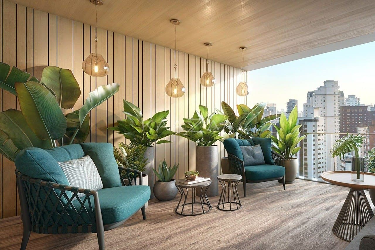 No Itaim Bibi, projeto belíssimo, rico em marcenaria e muito verde. Rodeado de lazer, com design elegante e arquitetura de autor. - Foto 9